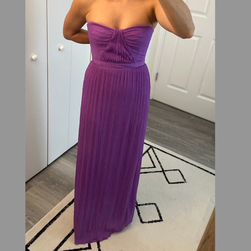 BCBG Silk Strapless Gown "Amber"